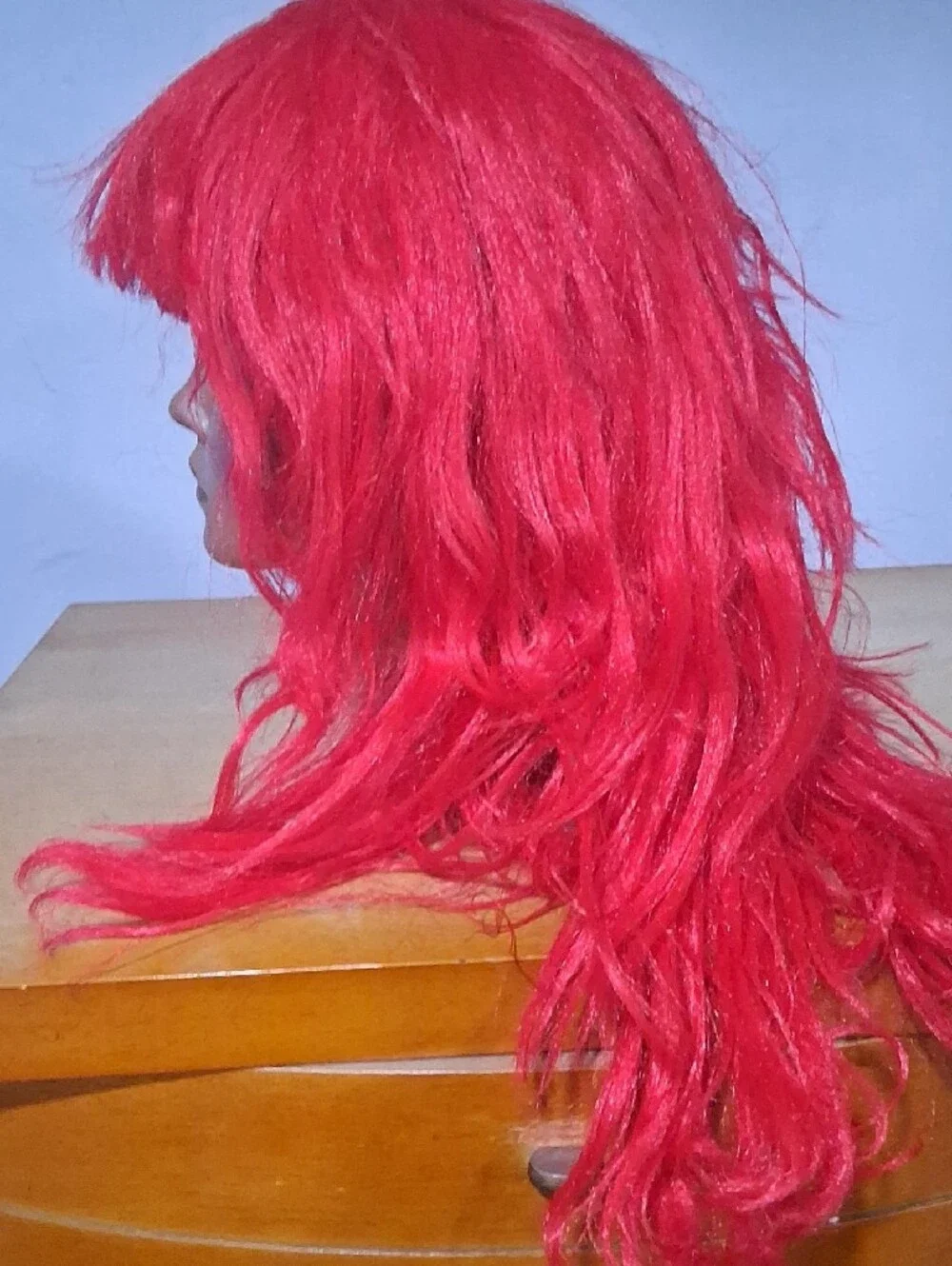 Playful Girl Red Women's Wig - Vibrant Red
